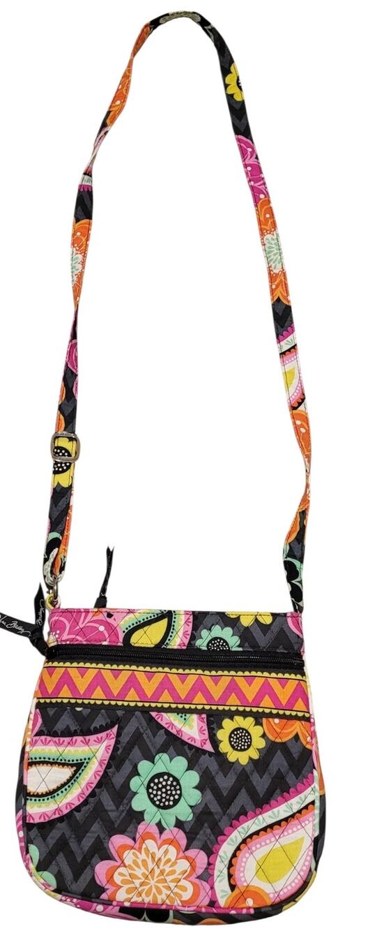 Vera Bradley Bags Ziggy Zinia Quilted Mini Hipster Crossbody EUC